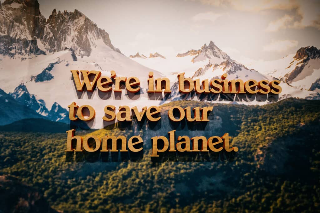 we're in business to save our planet